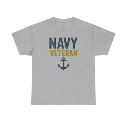 Navy Veteran Shirt | Military Pride Tee with Anchor | US Navy Gift for Men & Women | Veteran Appreciation T-Shirt | Patriotic Tee