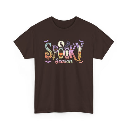 Spooky Season Unisex Cotton Tee | Halloween T-Shirt, Fall Fashion, Gift for Her, Unisex Shirt, Autumn Outfit, Halloween tshirt