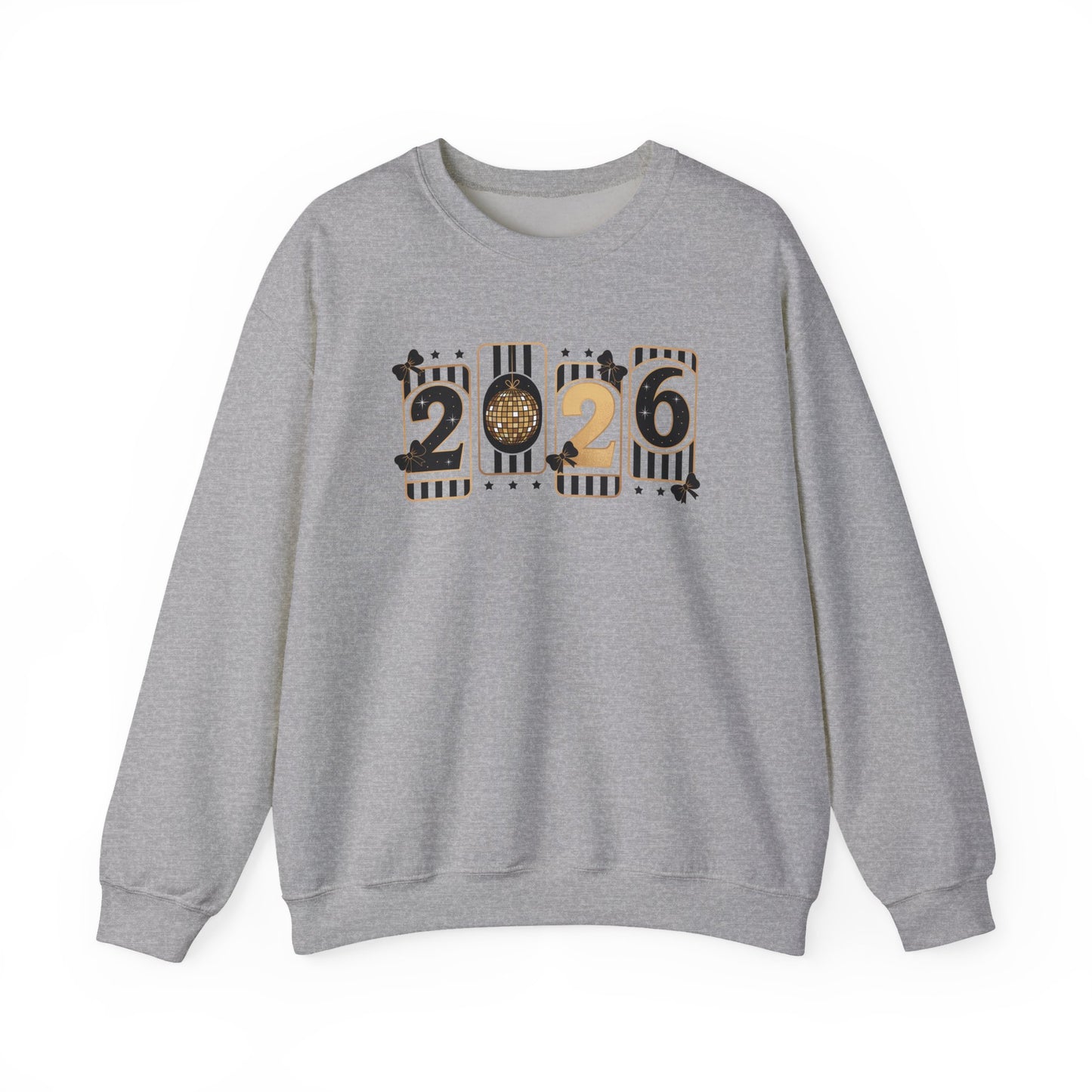 2026 New Year Sweatshirt, Black & Gold New Years Crewneck, Happy New Year 2026 Shirt, Retro Party Sweatshirt, Womens New Year Gift