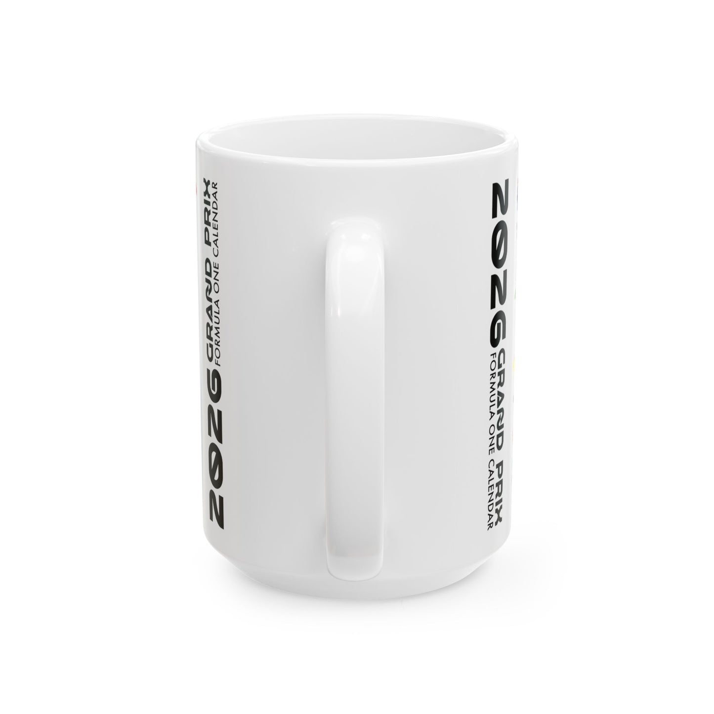 2026 Grand Prix Track Map Mug, Formula 1 Race Circuit Icons Mug, F1 Calendar Coffee Cup, Motorsport Fan Gift, Ceramic Mug