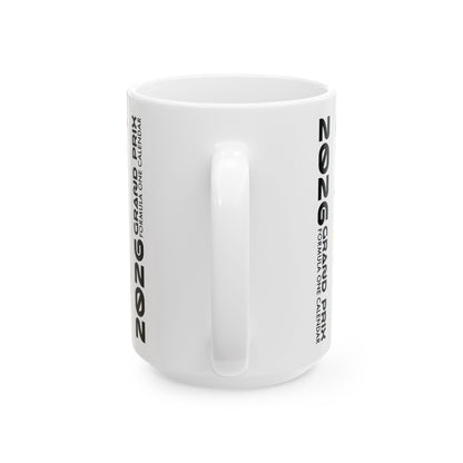 2026 Grand Prix Track Map Mug, Formula 1 Race Circuit Icons Mug, F1 Calendar Coffee Cup, Motorsport Fan Gift, Ceramic Mug