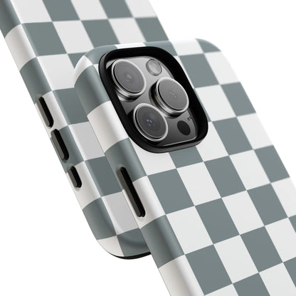 Stylish Checkerboard Phone Case, Durable Phone Cover, Unique Gift, iPhone 17 Pro, 17, 17 Air, 16, 15, 14, 13, 12, 11, X, XR, XS MAX