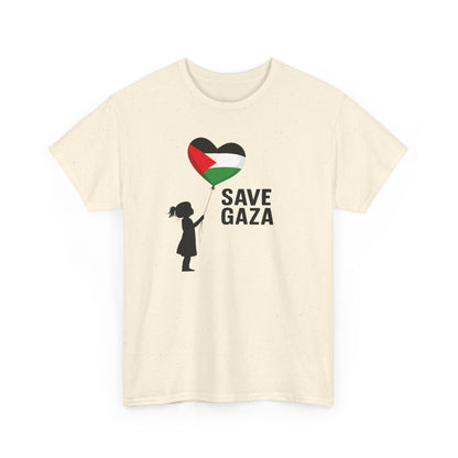 Save Gaza Unisex Heavy Cotton Tee, Activism Apparel, Statement Tshirt, Gift for Supporters, Casual Wear, Social Justice Fashion