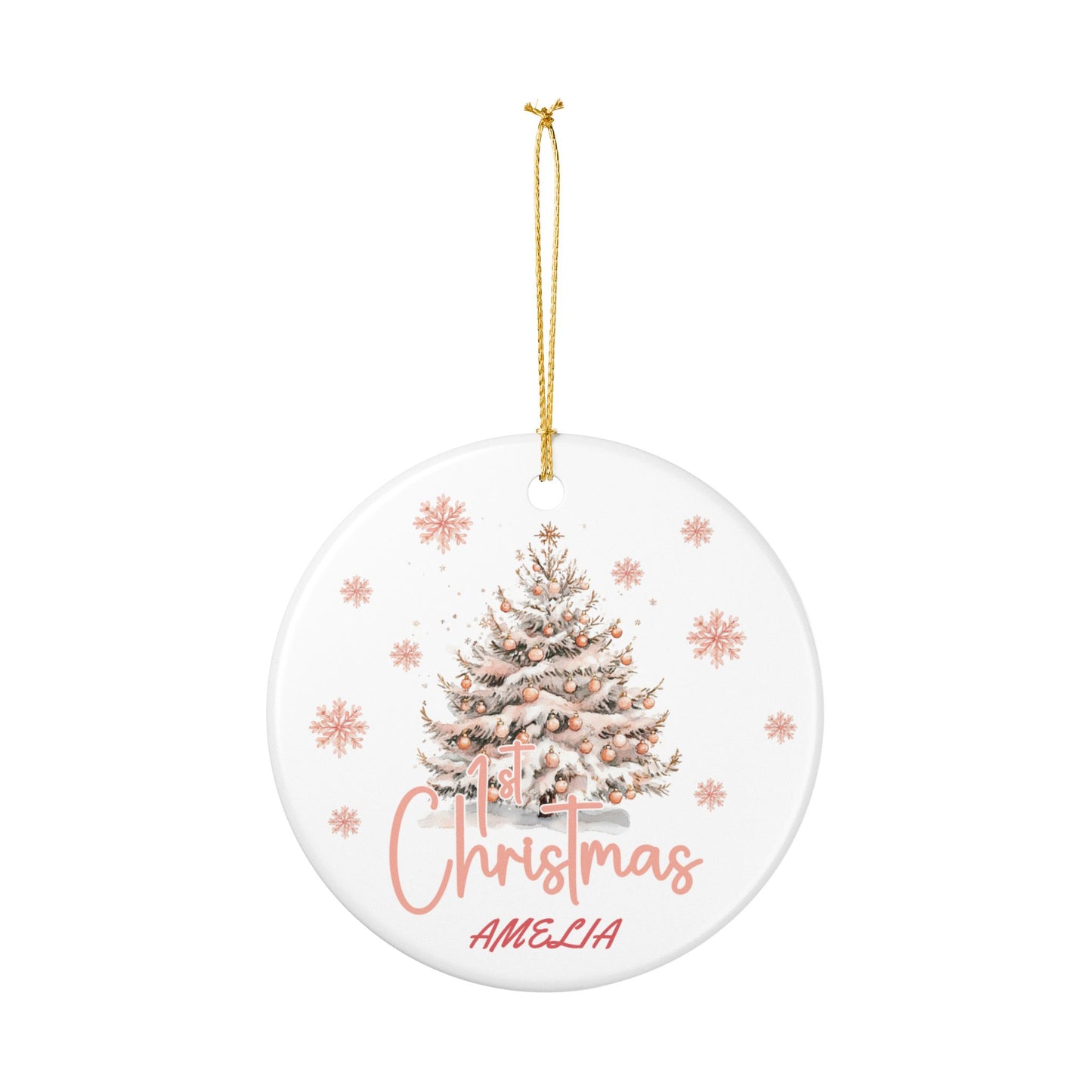 Personalized Tree Decoration Christmas Ornament, Holiday Gift, Winter Decor, Keepsake Ornament, Christmas Day Gift, Gift for her