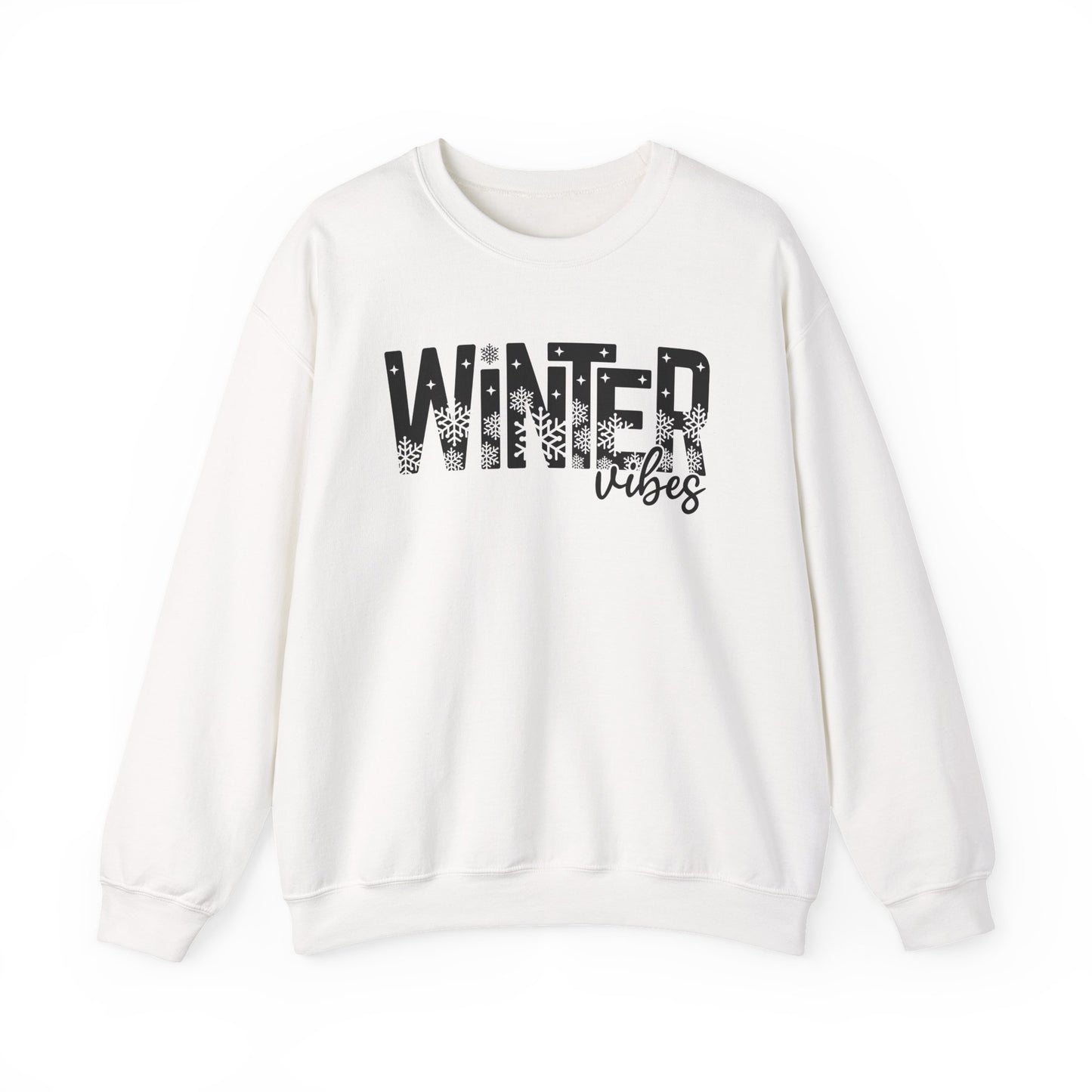 Winter Vibes Sweatshirt Snowy Aesthetic Pullover | Cute Winter Shirt for Women | Cold Weather Hoodie Alternative | Christmas Season Sweater