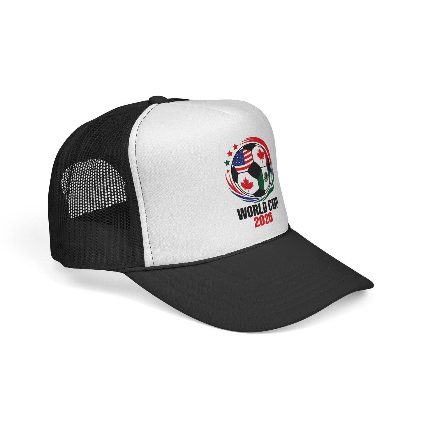 World Cup 2026 Trucker Hat, Soccer Ball Flag Cap, Adjustable Mesh Back Hat, Football Fan Gift, Match Day Accessory, Team Pride Baseball Cap
