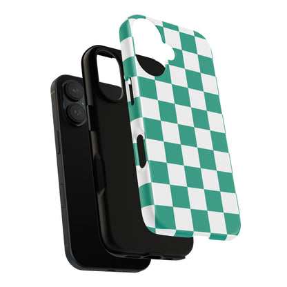 Checkered iPhone Case, Stylish Phone Cover,  Mobile Case For iPhone 17 Pro, 17, 16, 15, 14, 13, 12, 11, X, XR,XS MAX, Chic Gift for Her