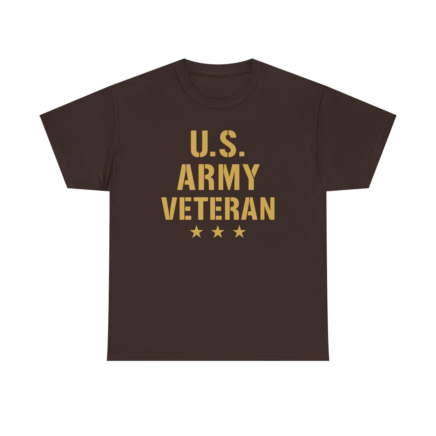U.S. Army Veteran Heavy Cotton Tee, Patriotic Shirt, Military Gift, Casual Wear, Veteran Pride, Independence Day Apparel