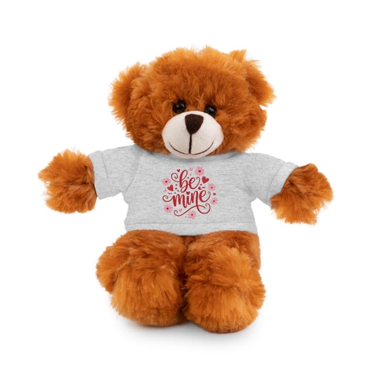 Be Mine Teddy Bear Plush, Valentine's Stuffed Animal with Shirt, Cute Plush Gift for Kids or Couples, Anniversary Love Toy