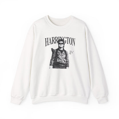 Harrington Portrait Crewneck Sweatshirt | Vintage Photo Graphic Pullover | Aesthetic Unisex Sweatshirt, Retro Streetwear Gift