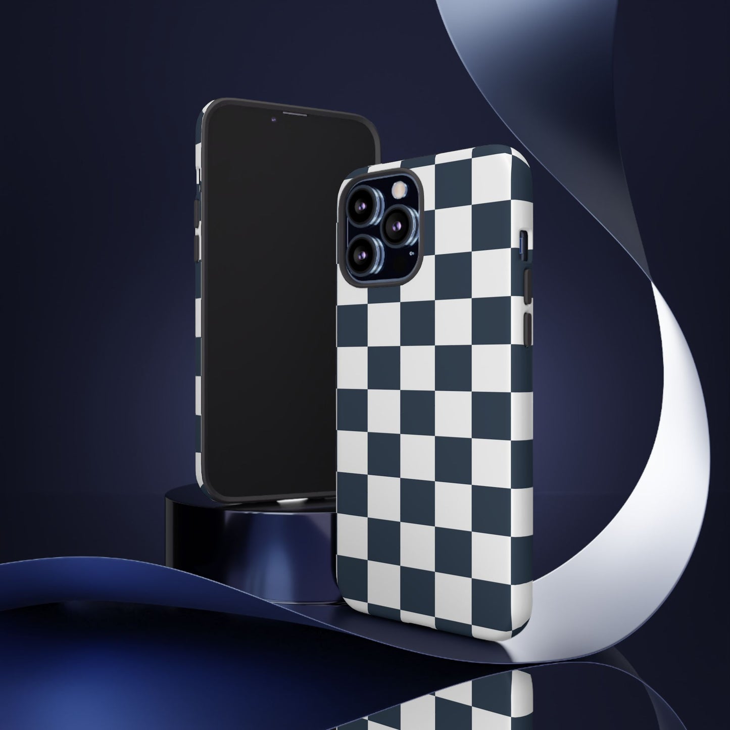 Checkered Pattern iPhone Case, iPhone Cover, Modern iPhone Accessory, Gift for Him, Trendy Mobile Protection