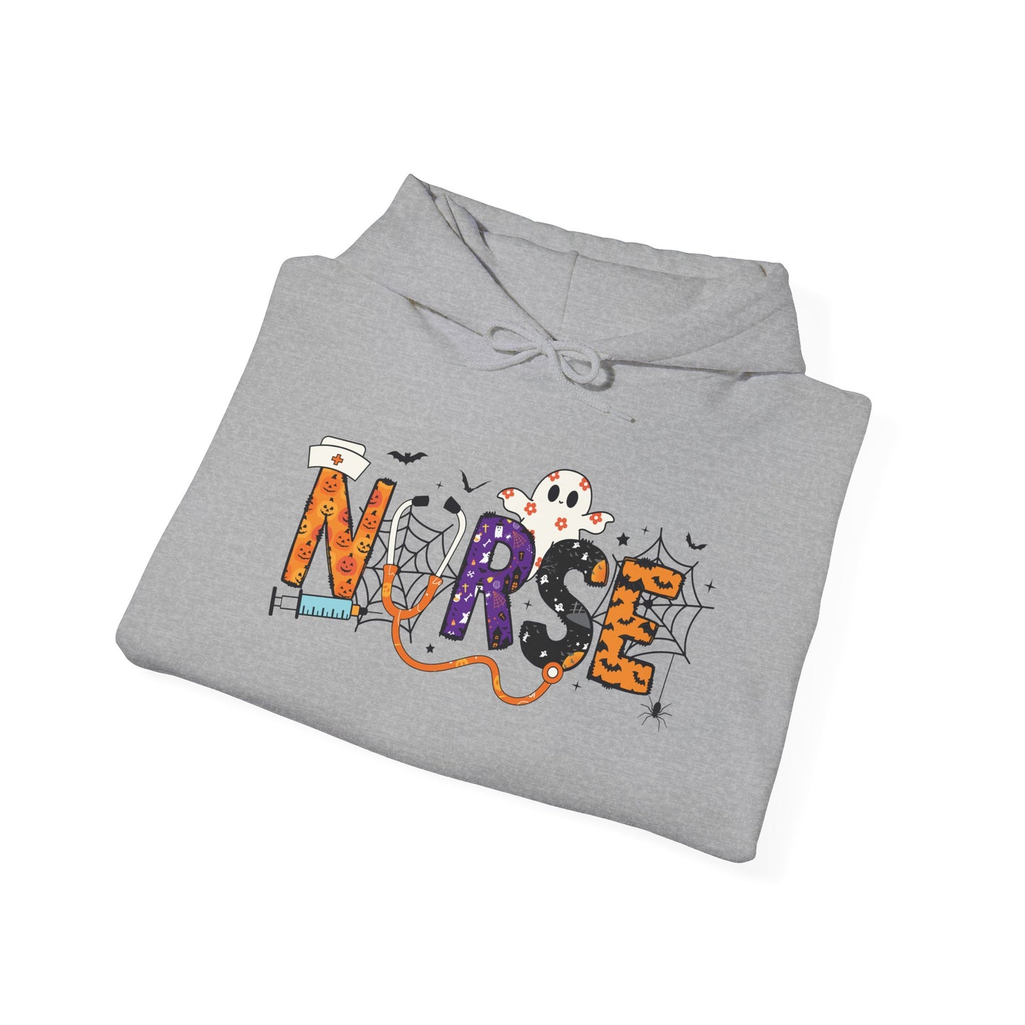 Nurse Themed Hooded Sweatshirt, Cozy Gift for Nurses, Healthcare Apparel, Medical Worker Hoodie, Holiday Gift for Nurses