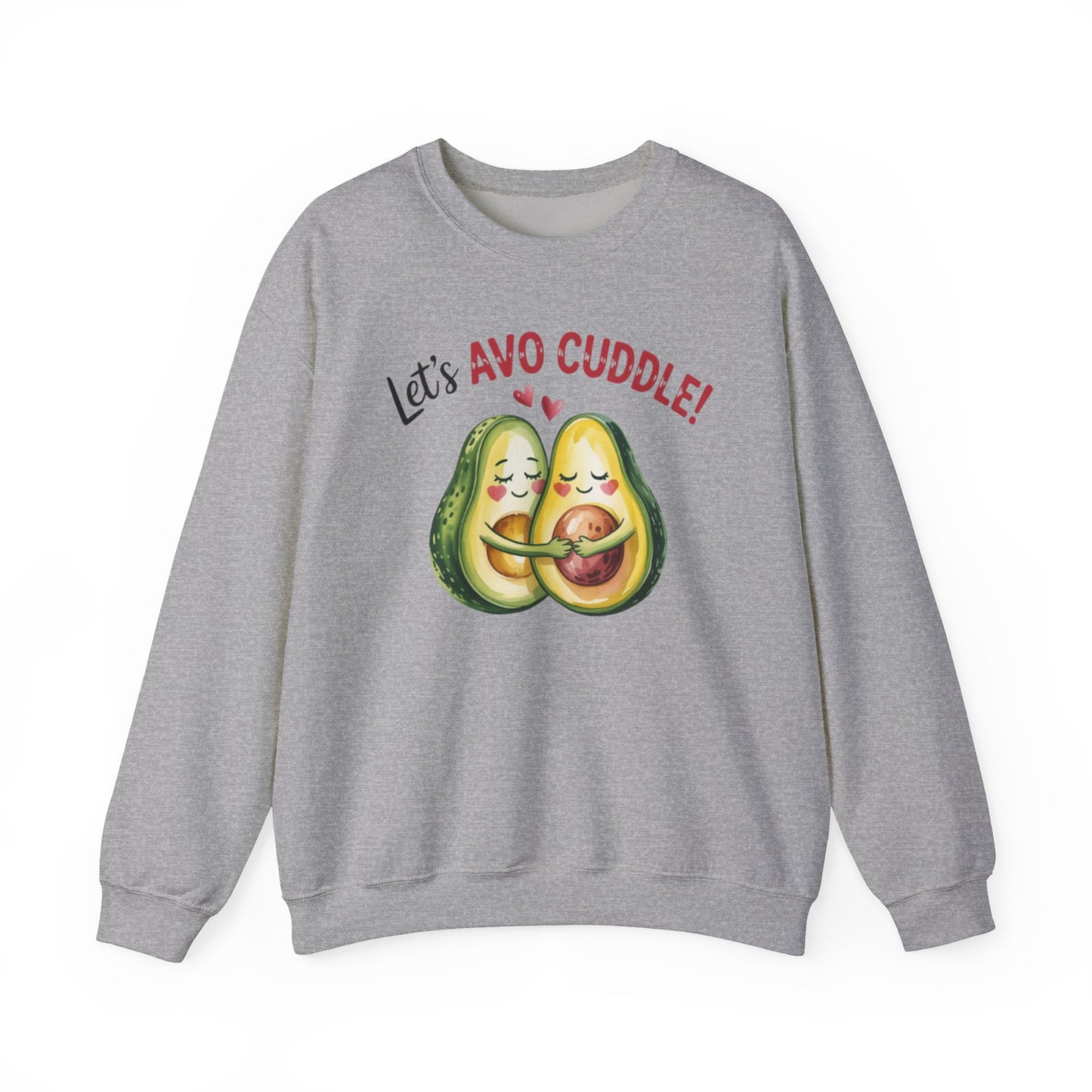 Let's Avo Cuddle Sweatshirt | Cute Avocado Crewneck for Couples | Cozy Matching Gift | Anniversary Gift | Cute Date Night Sweater