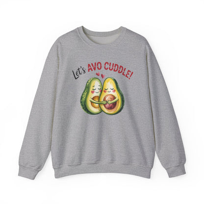 Let's Avo Cuddle Sweatshirt | Cute Avocado Crewneck for Couples | Cozy Matching Gift | Anniversary Gift | Cute Date Night Sweater