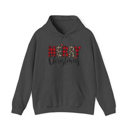 Merry Christmas Hooded Sweatshirt, Cozy Holiday Hoodie, Winter Gift, Christmas Apparel, Festive Sweatshirt, Unisex Christmas Wear