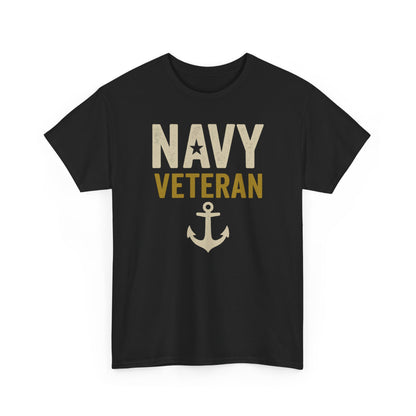 Navy Veteran Shirt | Military Pride Tee with Anchor | US Navy Gift for Men & Women | Veteran Appreciation T-Shirt | Patriotic Tee
