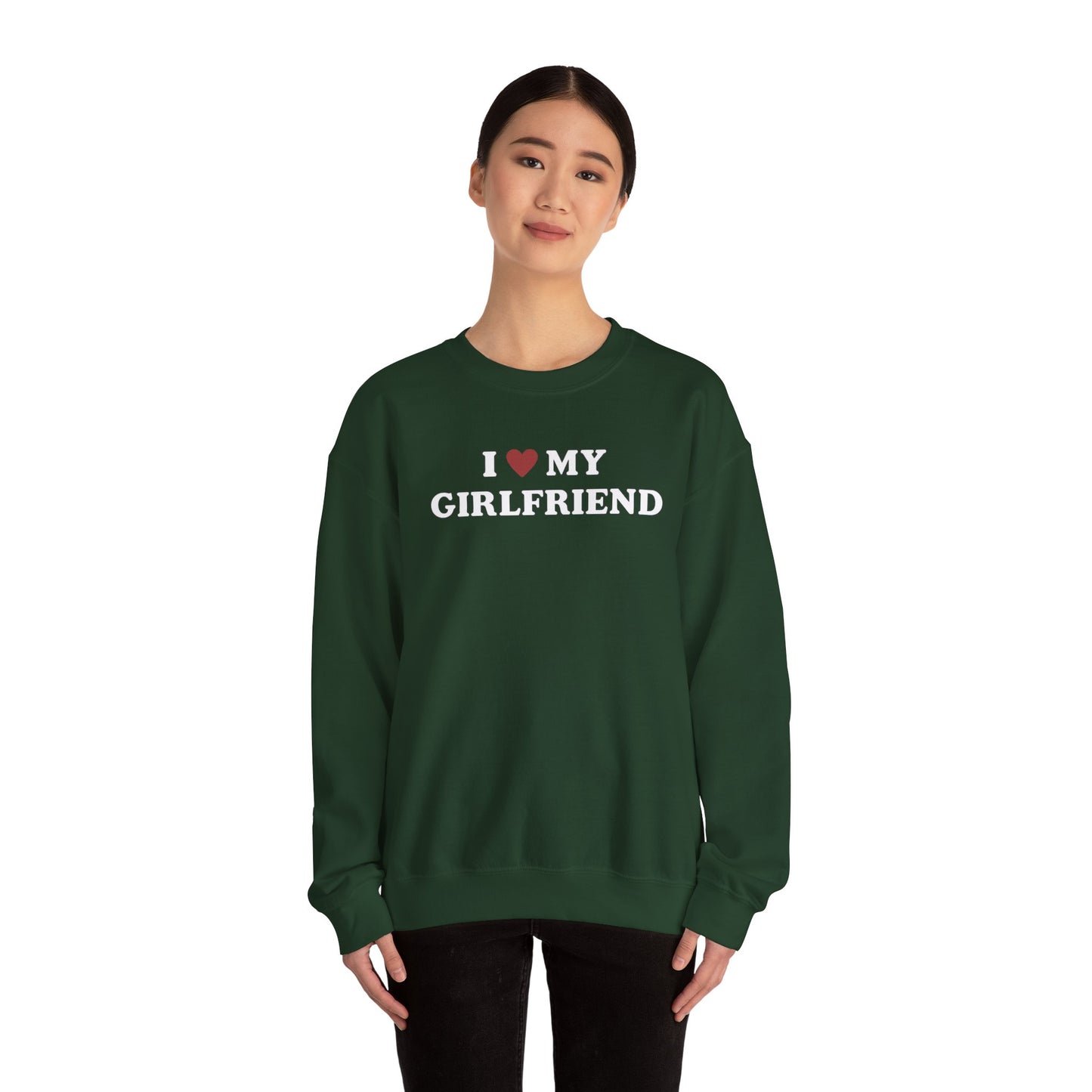 I Love My Girlfriend SweatShirt, I Heart My Girlfriend SweatShirt, Valentine's Day  SweatShirt , Valentine Gift, Boyfriend Shirt For Him