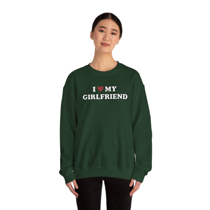 I Love My Girlfriend SweatShirt, I Heart My Girlfriend SweatShirt, Valentine's Day  SweatShirt , Valentine Gift, Boyfriend Shirt For Him