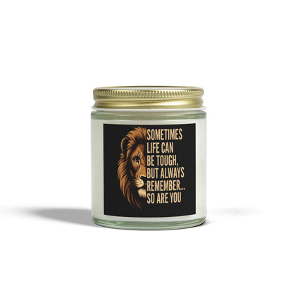 Inspirational Scented Candles, Motivational Gift for Home, Aromatherapy, Relaxation, Lion Design, Self-Care