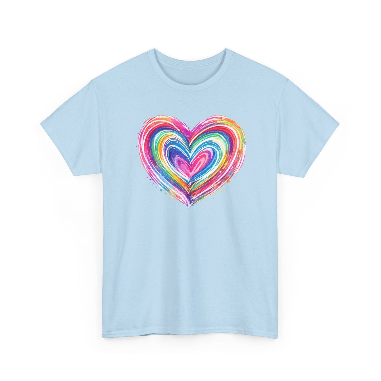Comfort Colors Cute Heart Shirt, Brushstroke Heart Shirt, Anniversary Gift, Womens Love Shirt, Valentines Day Shirt, Coquette Valentine Tee