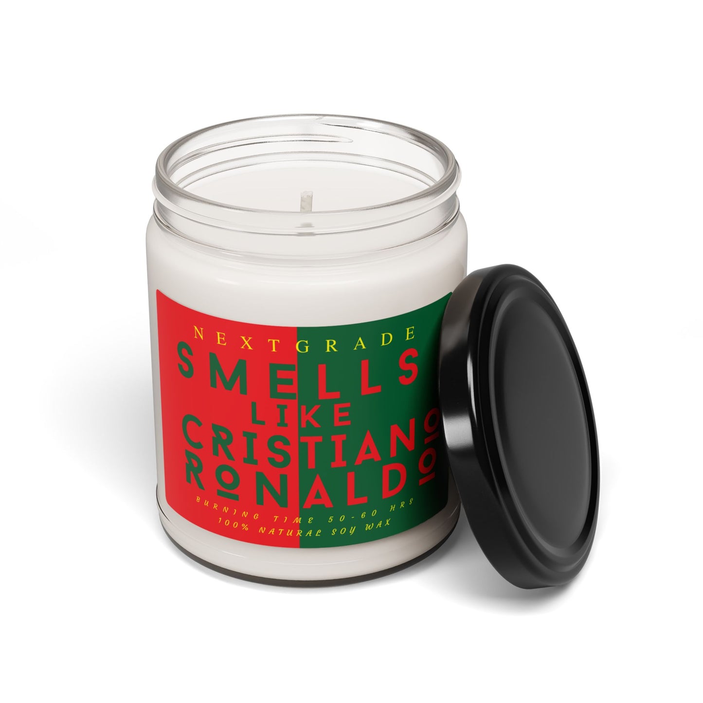 Smells Like Cristiano Ronaldo Soy Candle 9oz | Soccer Fan Gift | Football Legend Candle | Sports Lover Home Décor
