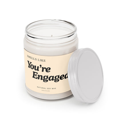 You're Engaged! Scented Soy Candle Engagement Gift for Her, Newly Engaged Friend, Bride to Be, Bridal Shower or Wedding Gift