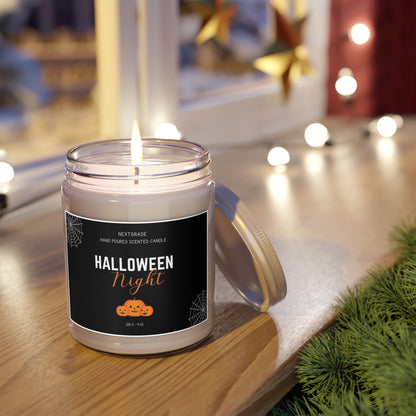 Halloween Night Soy Candle, Fall Decor, Spooky Home Fragrance, Gift for Halloween Lovers, Hand-Poured Candle
