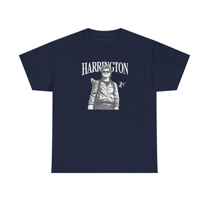 Harrington Graphic Tee Shirt | Vintage Pilot Photo T-Shirt | Retro Biker Aesthetic Top, Unisex Streetwear Gift
