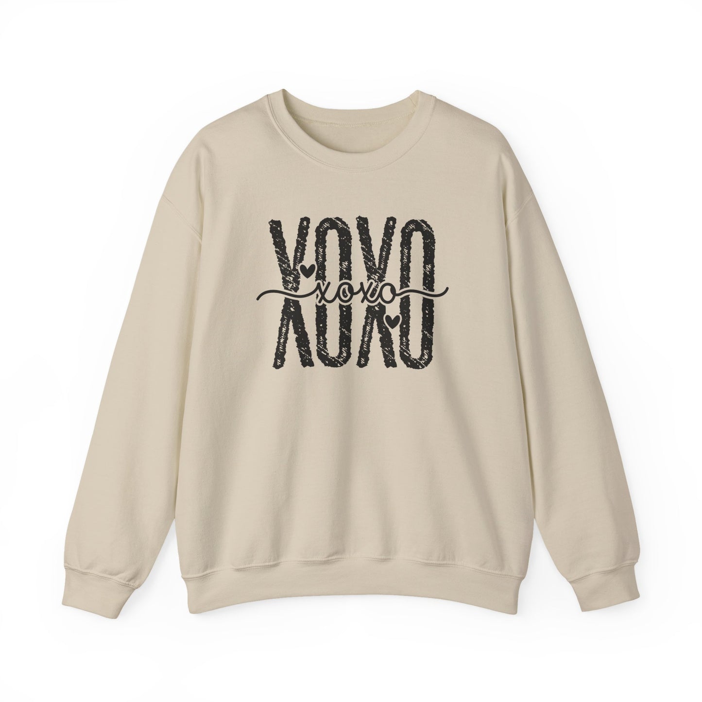 XOXO Sweatshirt Valentine Leopard Heart Print, Cute Retro Script Crewneck, Cozy Gift for Her, Vintage Graphic Pullover, Casual Outfit Top