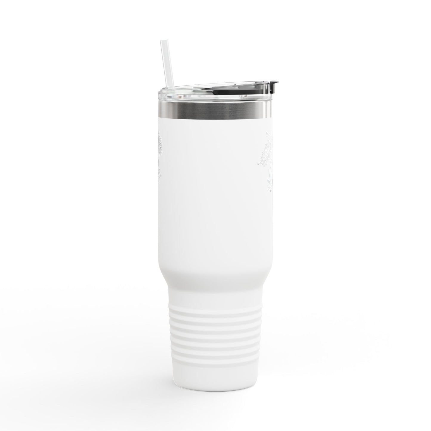 Personalized Floral Insulated Travel Mug, Coffee Tumbler, Eco-friendly Travel Mug, Holiday Gift, Tumbler for On-the-Go,  Christmas Gifts