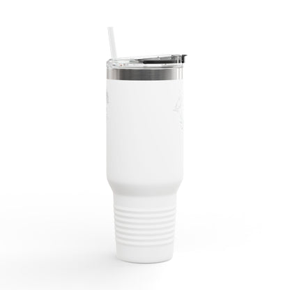 Personalized Floral Insulated Travel Mug, Coffee Tumbler, Eco-friendly Travel Mug, Holiday Gift, Tumbler for On-the-Go,  Christmas Gifts