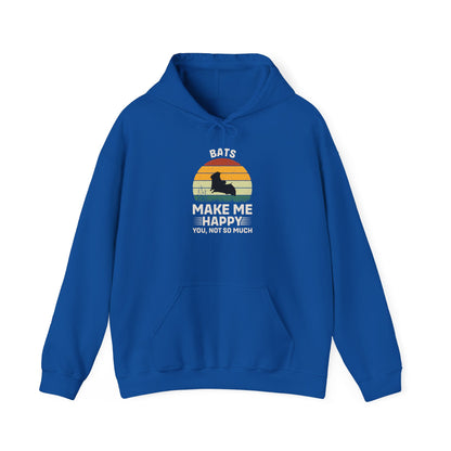 Bat Lovers Unisex Hoodie Sweatshirt, Make Me Happy Halloween Cozy Gift Idea, Unisex Sweatshirt Hoodie, Bat Lovers Apparel, Halloween Gift,