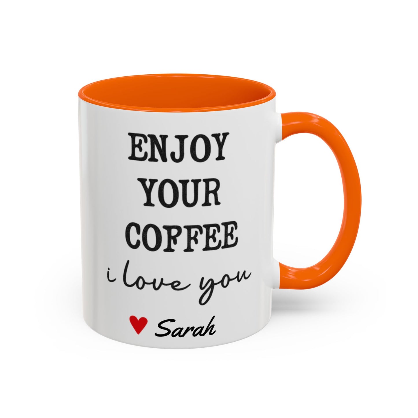 Enjoy Your Coffee Handsome Good Morning Mug, Boyfriend Valentines Day Gift For Him Funny Husband Gift Personalized Cup Gift