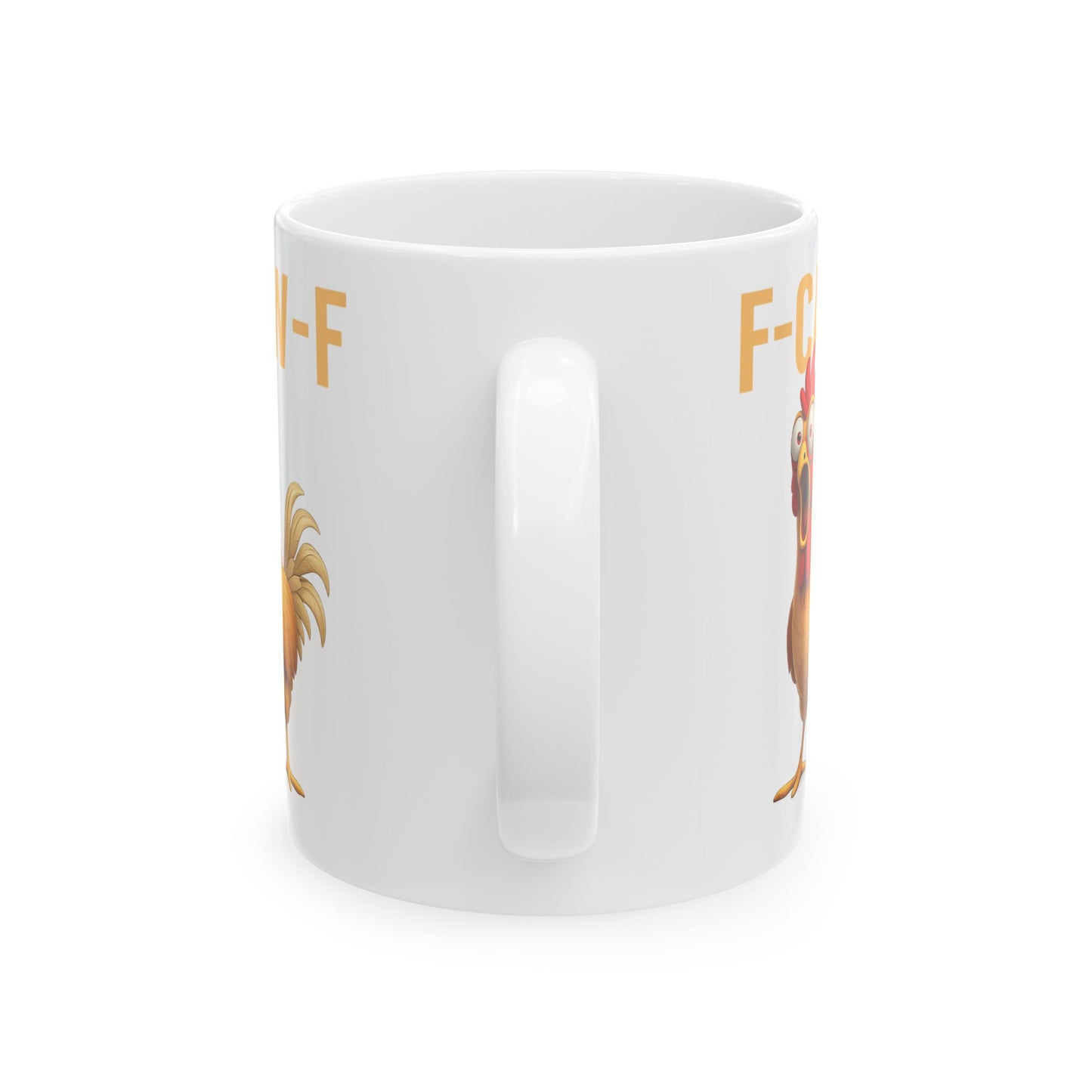 Funny Chicken Mug F-Caw-ny Coffee Mug, Adult Humor Farm Mug, Chicken Meme Cup, Farm Animal Gift, 11oz 15oz