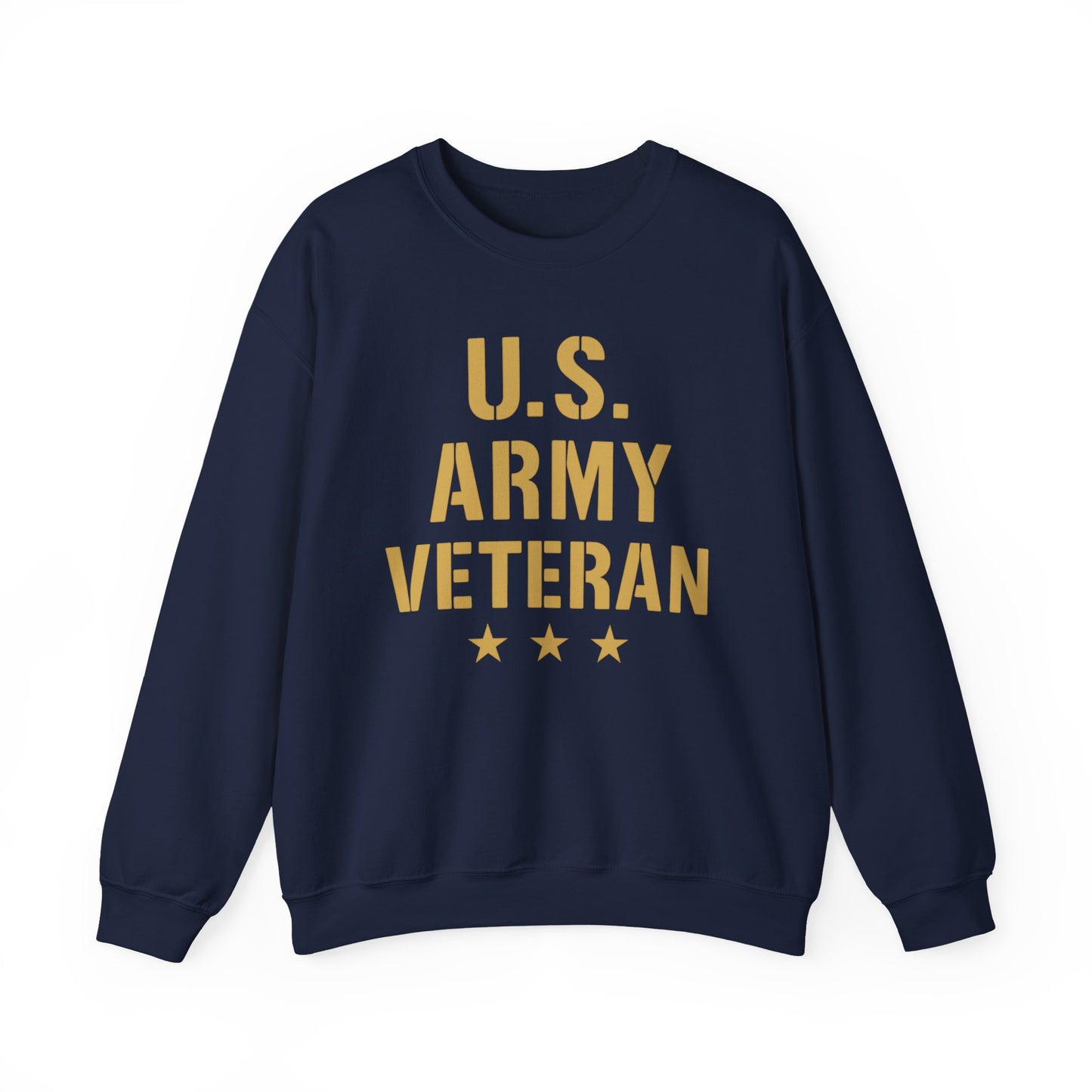 U.S. Army Veteran Crewneck Sweatshirt, Military Tribute Gift, Veteran Appreciation, Unisex Casual Wear, Cozy Sweatshirt