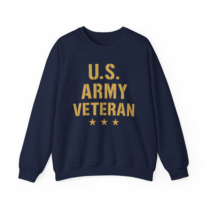 U.S. Army Veteran Crewneck Sweatshirt, Military Tribute Gift, Veteran Appreciation, Unisex Casual Wear, Cozy Sweatshirt