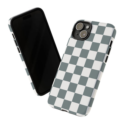 Stylish Checkerboard Phone Case, Durable Phone Cover, Unique Gift, iPhone 17 Pro, 17, 17 Air, 16, 15, 14, 13, 12, 11, X, XR, XS MAX