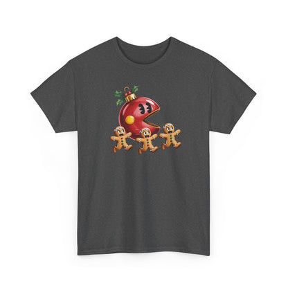 Festive Holiday Tee, Christmas Gift, Retro Video Game Shirt, Gingerbread Print, Casual Wear, Fun Holiday Apparel, Gift for her