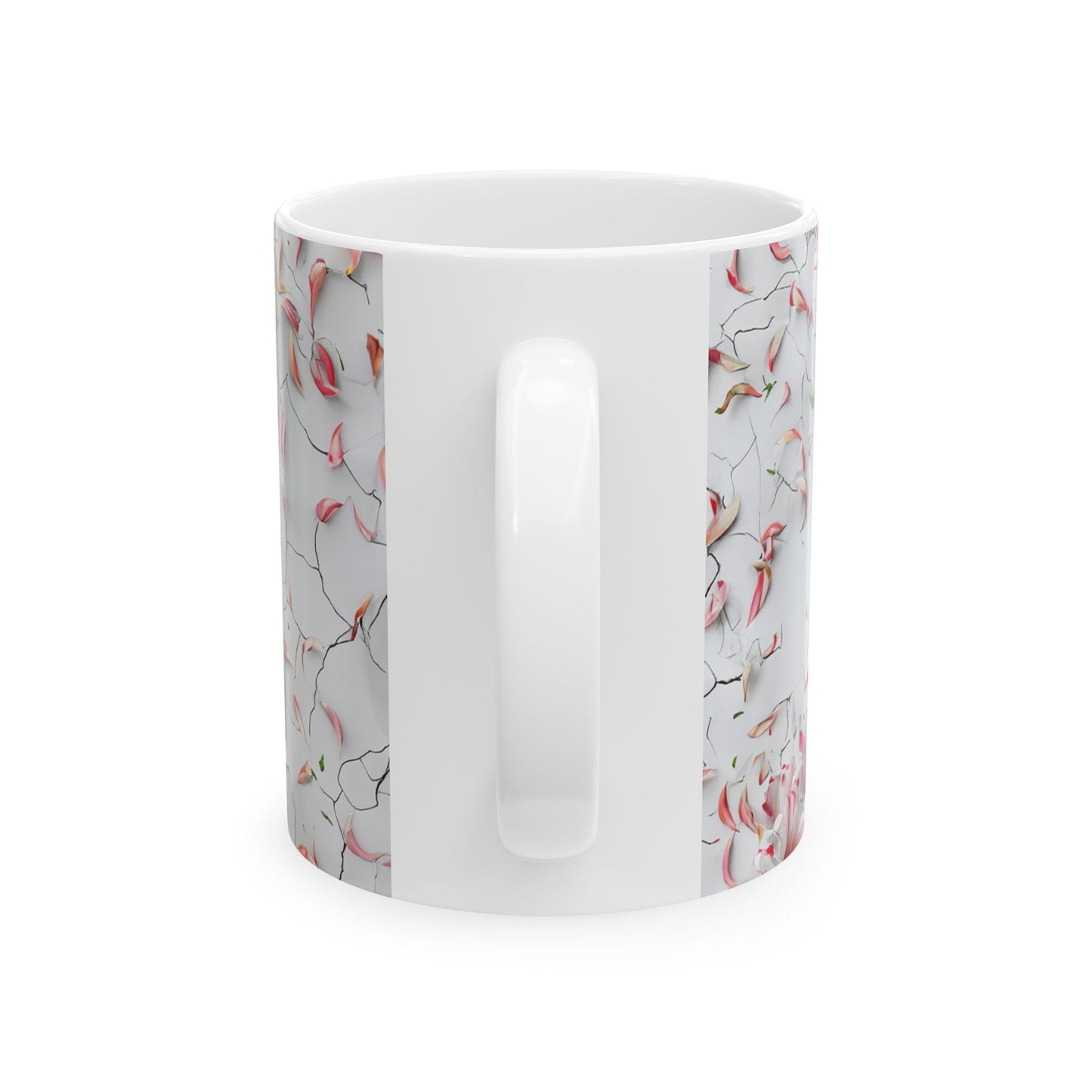 Personalized Floral Custom Text Ceramic Mug, Perfect Gift for Home, Personalized Coffee Cup, Unique Kitchen Decor, Birthday, Mother's Day