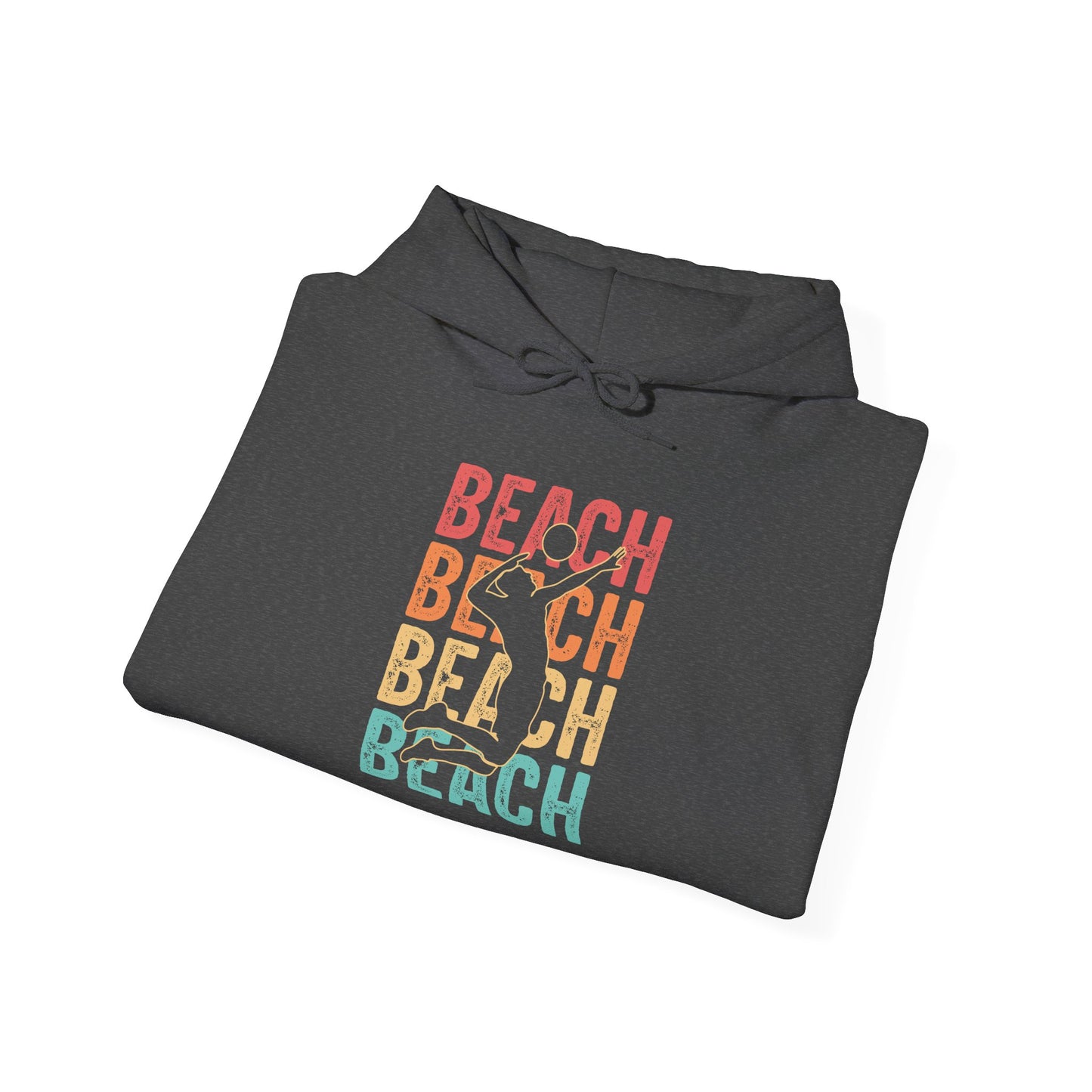 Beach Vibes Unisex Hooded Sweatshirt - Tshirt Gift, Gift For Volleyball Lover, Perfect for Summer Days, Casual Outings, Beach Trips, Gifts