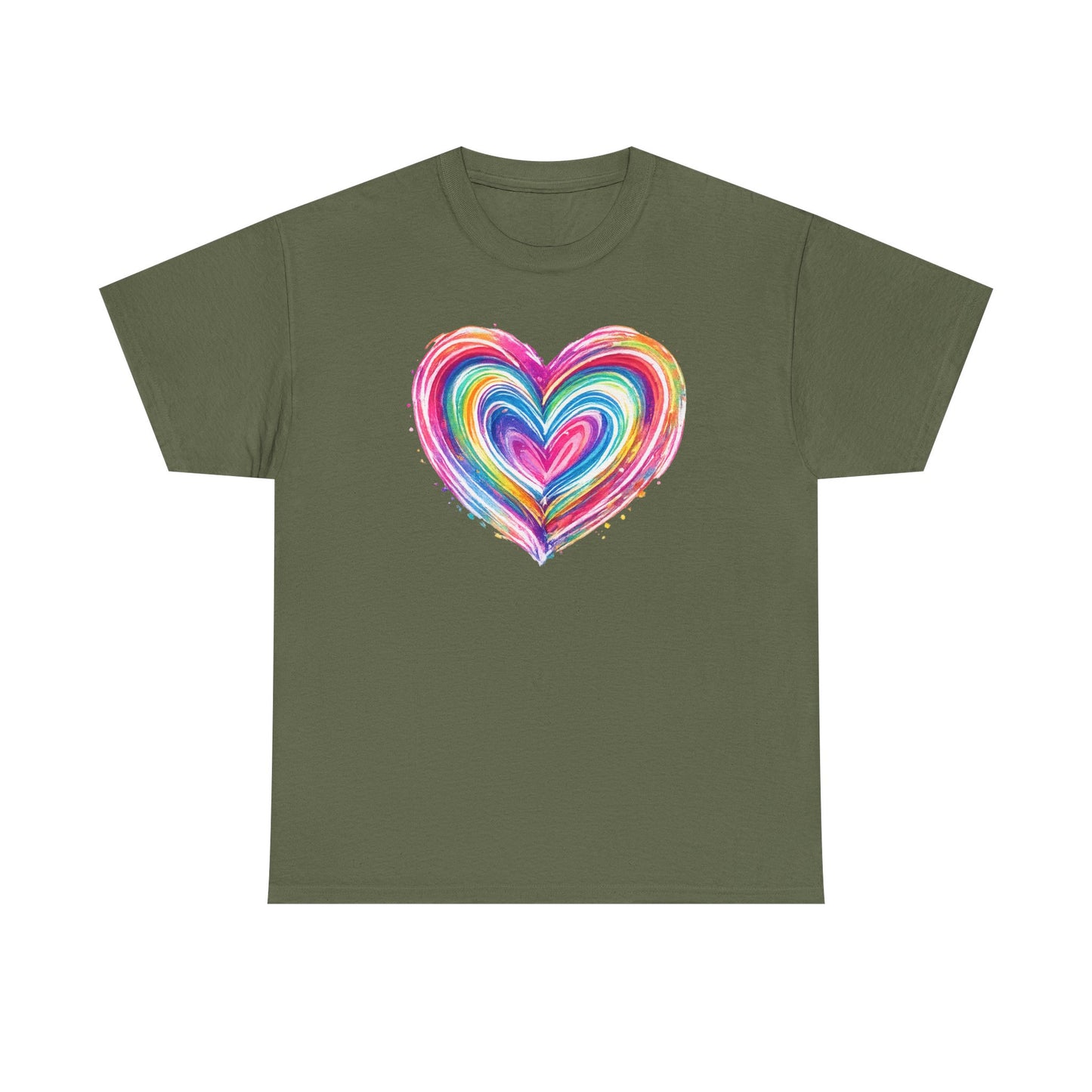 Comfort Colors Cute Heart Shirt, Brushstroke Heart Shirt, Anniversary Gift, Womens Love Shirt, Valentines Day Shirt, Coquette Valentine Tee