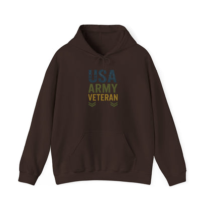 USA Army Veteran Hoodie - Unisex Heavy Blend Sweatshirt Hoodie, Military Apparel, Gift for Veterans, Navy Veteran Hoodie, Army Pride