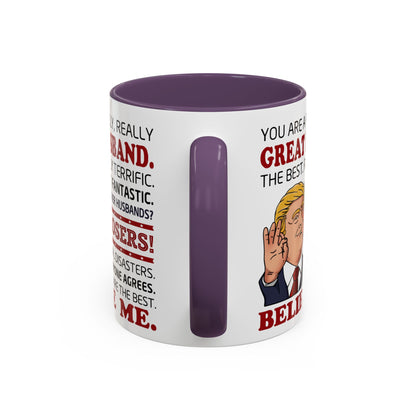 Funny Great Husband Mug | Ceramic Coffee Cup Design | Humorous Gift for Husband, Anniversary, Birthday, Valentines Day