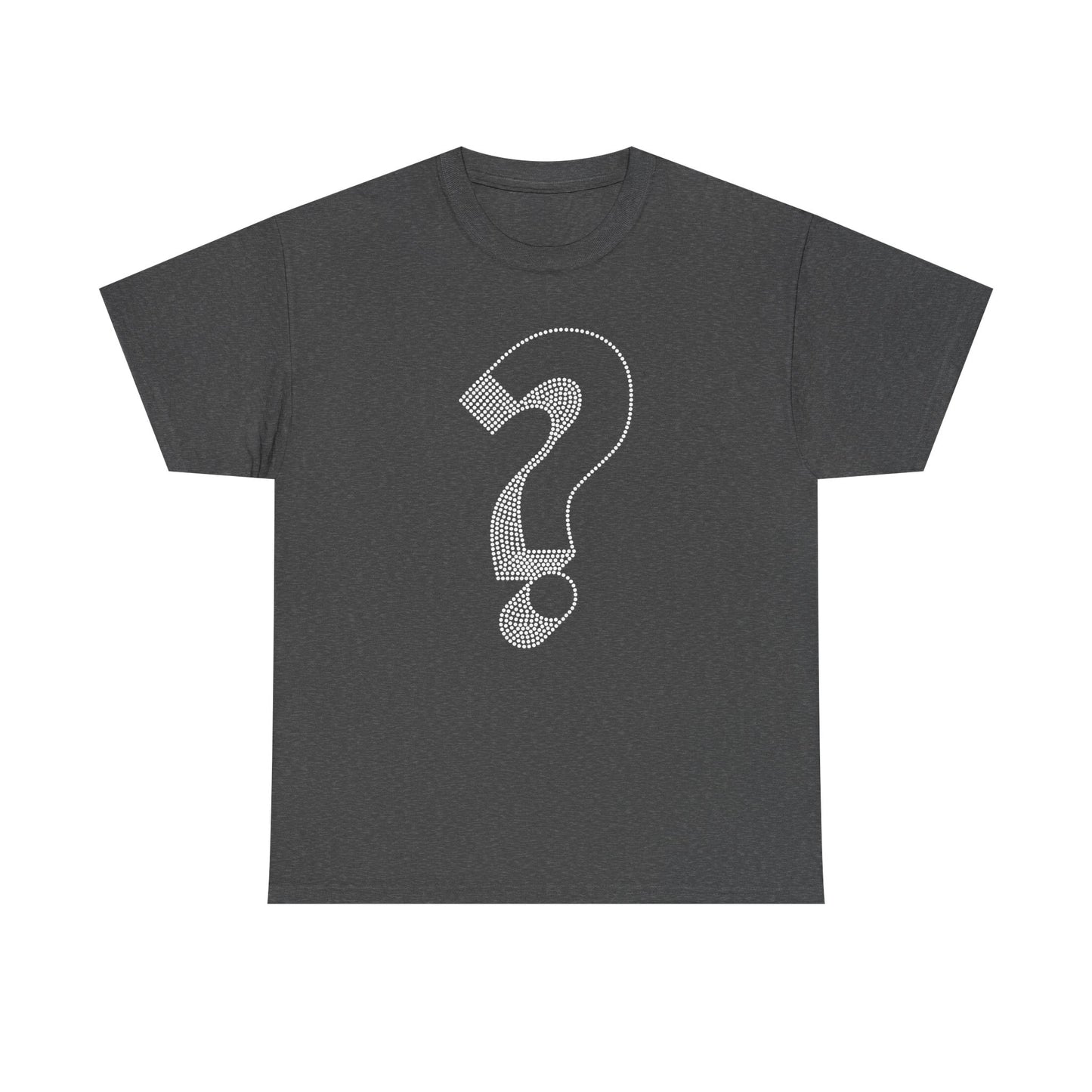 Question Mark Dotted Line Minimal Mystery T-Shirt