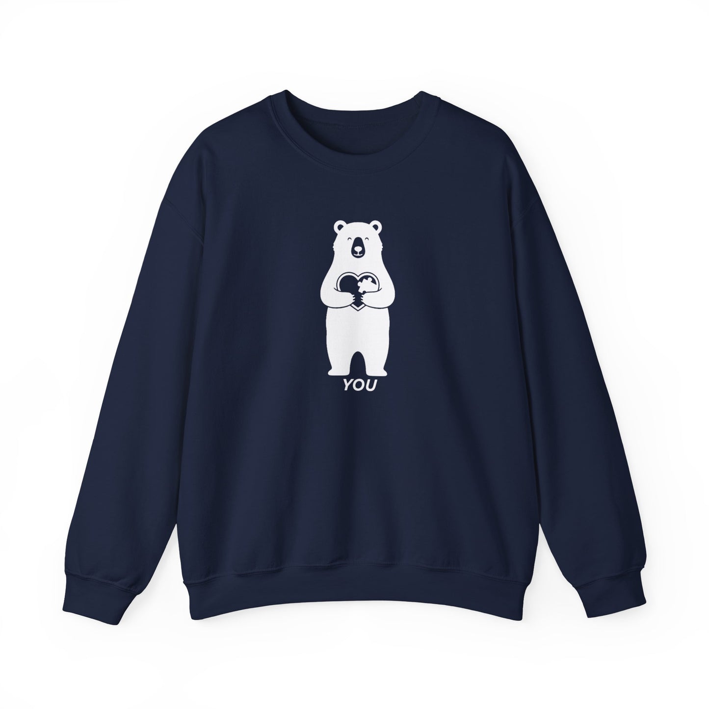 You Complete Me Valentine's Sweatshirt | Matching Couple Gift | Cute Bear Puzzle Tee | Anniversary & Valentine's Day Gift