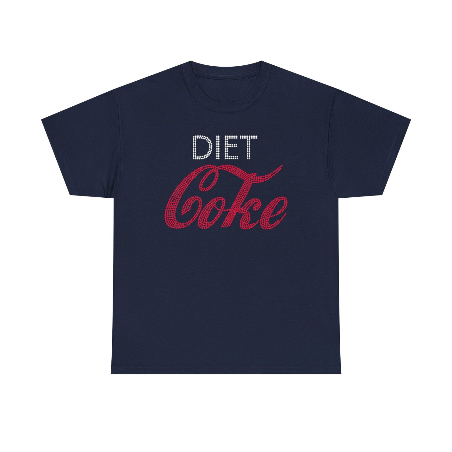 Diet Coke T-Shirt, Funny Soda Lover Graphic Tee, Rhinestone Style Diet Coke Shirt, Casual Unisex Tee Gift for Her