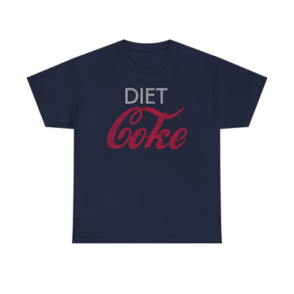Diet Coke T-Shirt, Funny Soda Lover Graphic Tee, Rhinestone Style Diet Coke Shirt, Casual Unisex Tee Gift for Her