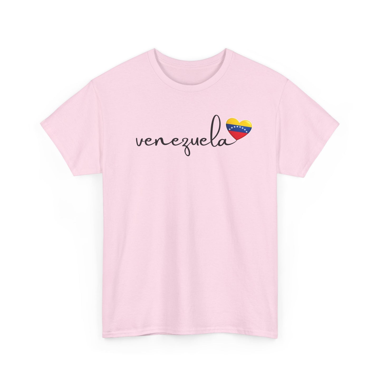 Venezuela Sweatshirt with Heart Flag | Minimalist Country Pride Crewneck | Travel Gift for Her, South America Apparel