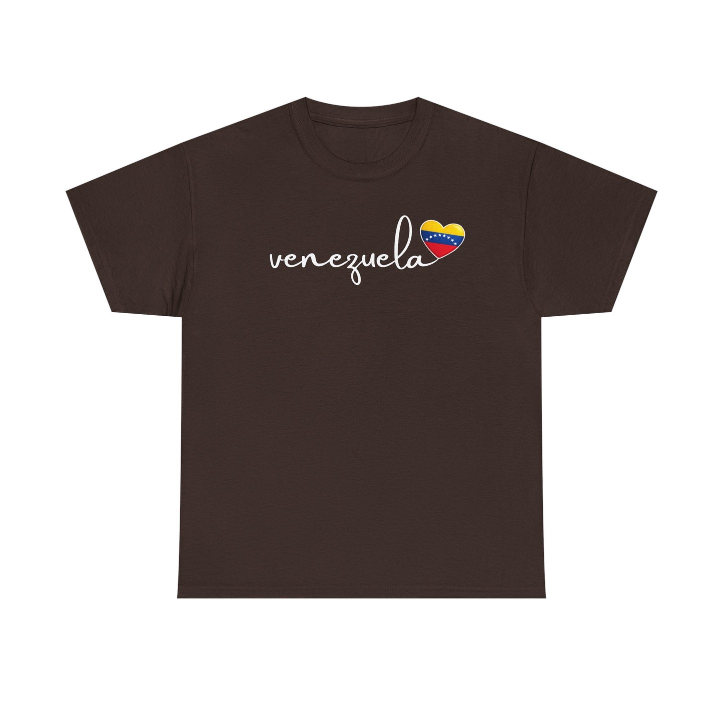 Venezuela Sweatshirt with Heart Flag | Minimalist Country Pride Crewneck | Travel Gift for Her, South America Apparel