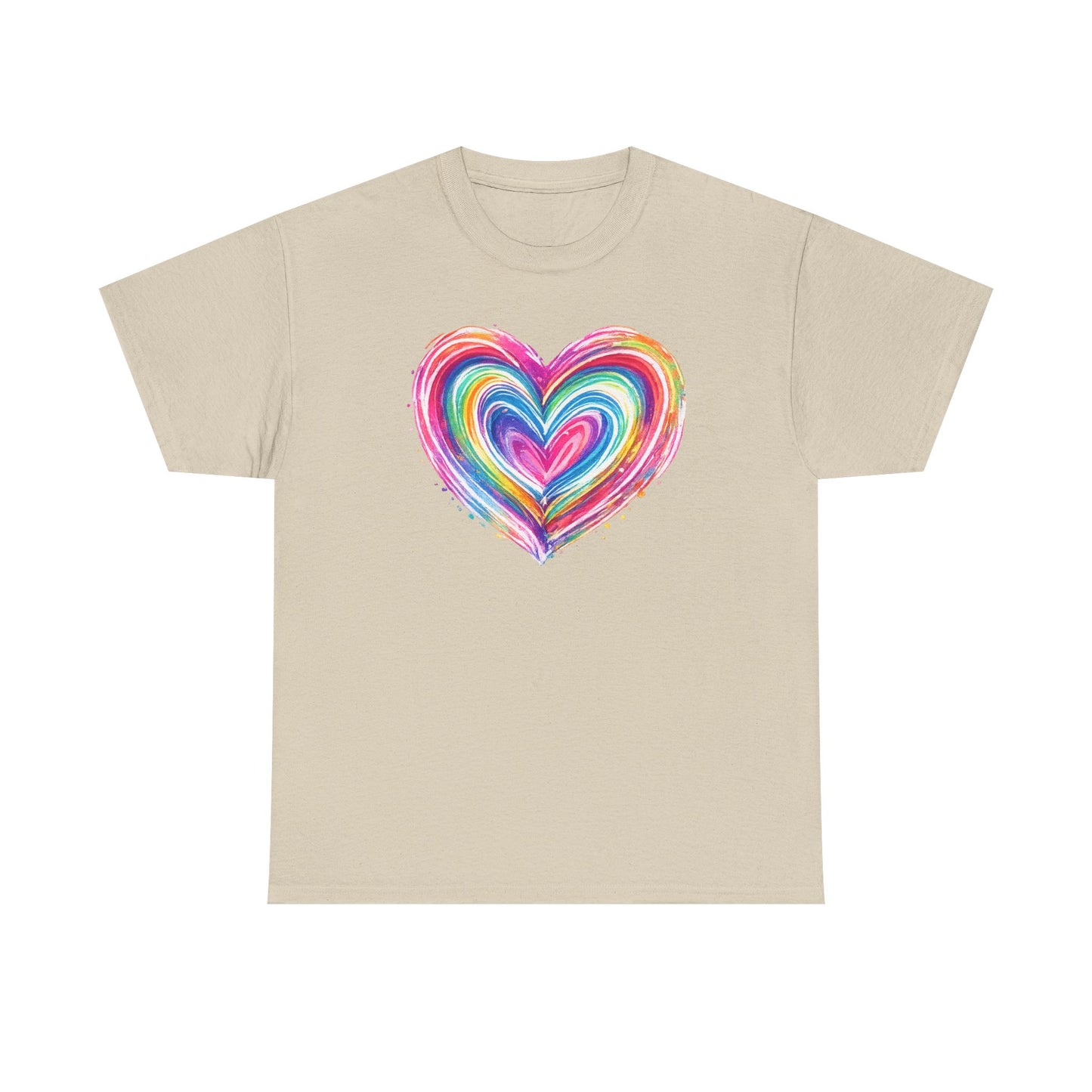 Comfort Colors Cute Heart Shirt, Brushstroke Heart Shirt, Anniversary Gift, Womens Love Shirt, Valentines Day Shirt, Coquette Valentine Tee